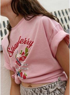 Camisa Mayoral Cocktail rosa para menina