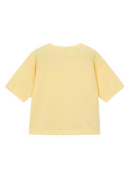 Camiseta Mayoral IG amarela para menina