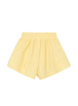 Saia-calça fluída amarela Mayoral para menina.
