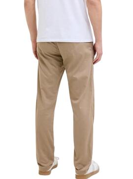 Calça Jack and Jones Kane Bindi bege para homem.
