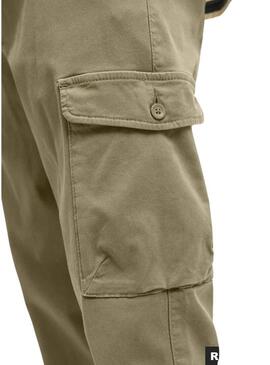 Calças Jack and Jones Stace Arthur verdes para homem.