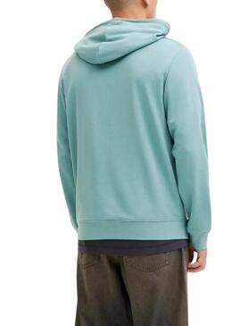 Moleton Jack and Jones Cole turquesa para homem