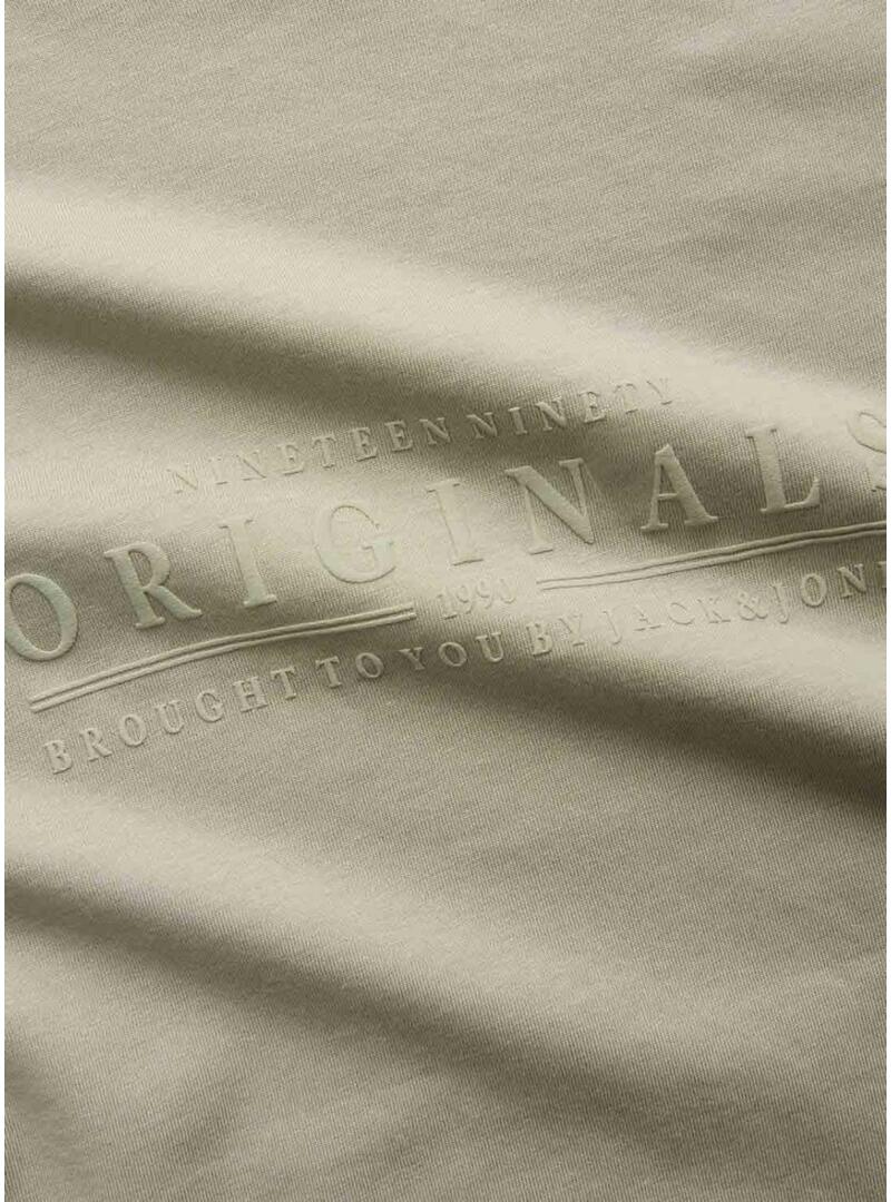 Camiseta Jack and Jones Catskills verde para homem