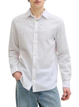 Camisa Jack and Jones Summer branca para homem.