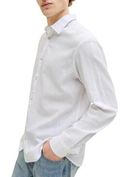 Camisa Jack and Jones Summer branca para homem.