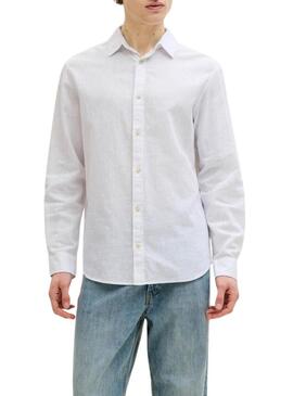 Camisa Jack and Jones Summer branca para homem.
