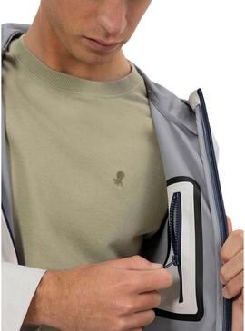 Parka El Pulpo impermeável bege para homem