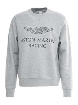 Sweat Hackett Aston Martin Cinza Homem