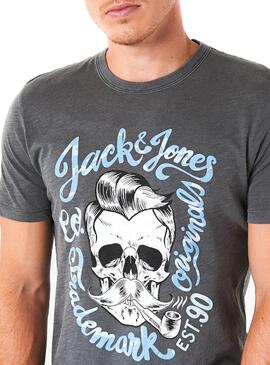 T-Shirt Jack and Jones Kally Black Homem