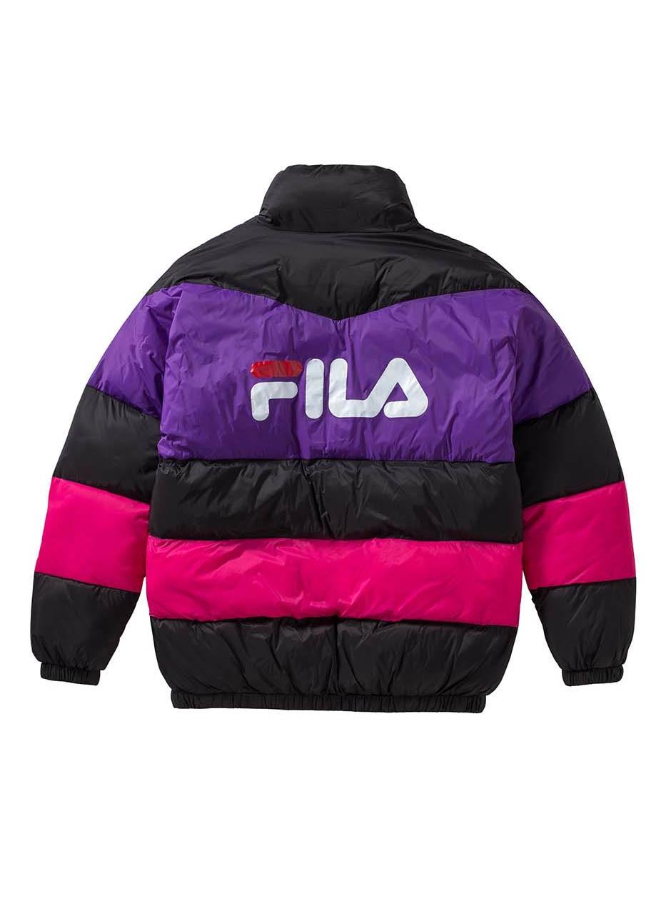 Casaca Fila Reilly Colorblock preto para Mulher