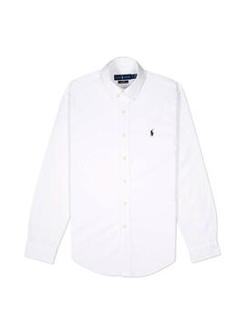 Camisa Polo Ralph Lauren Oxford Branco Homem