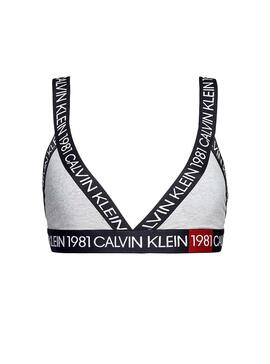 Top Calvin Klein sem forro 1981 Bold Preto