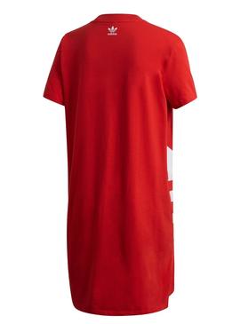 Vestido Adidas Logo Vermelho Para Mulher