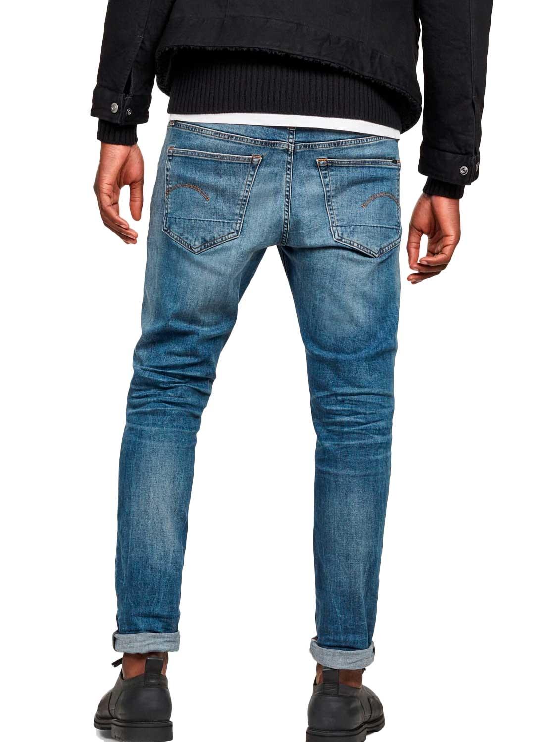 Jeans G-Star 3301 Vintage Médio Homem