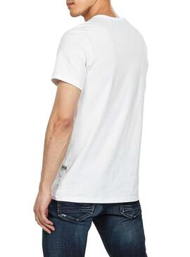 T-Shirt Branco em caixa G-Star para Homem