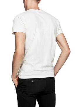 T-Shirt Pepe Jeans Bobby Branco para Homem