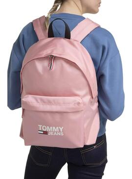 Mochila Tommy Jeans Cool City Pink para Mulher