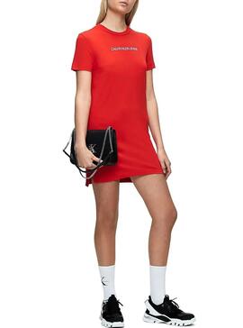 Vestido Calvin Klein Institutional Vermelho Mulher