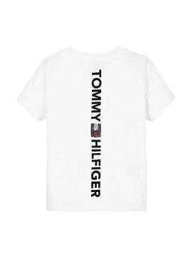 T-Shirt Tommy Hilfiger Vertical Branco Menino