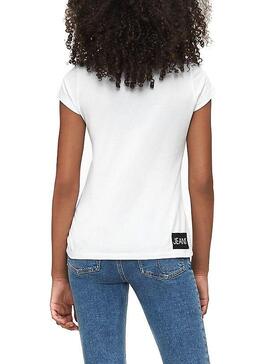 T-Shirt Branco Institutional da Calvin Klein Menin