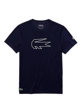 T-Shirt Lacoste Novak Djokovic Azul Homem