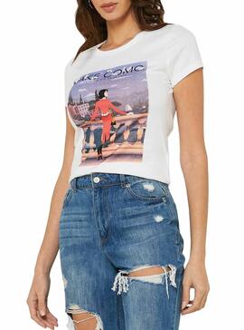 T-Shirt Only Cindy Branco Mulher