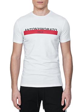 T-Shirt Antony Morato Logotipo Branco Homem