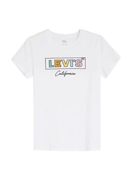 T-Shirt Levis Cali Box Branco Mulher