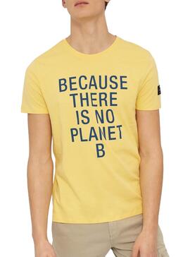 T-Shirt Ecoalf Natal Amarelo para Homem