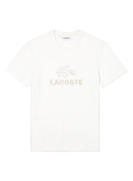 T-Shirt Lacoste bordado Branco para Homem