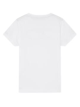 T-Shirt Hackett Sailing Logo Branco Para Meninos