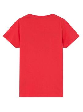 T-Shirt Hackett Logo H Vermelho Para Meninos