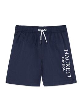 Swimsuit Hackett Logo Volley Azul Marinho Para Meninos
