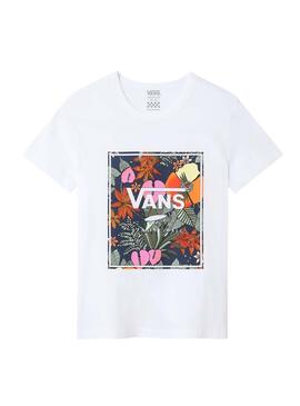 T-Shirt Vans Tropic Branco Para Menina