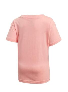 T-Shirt Adidas Trefoil Tee Rosa Para Menina