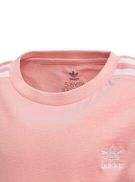T-Shirt Adidas New Icon Rosa Para Menina