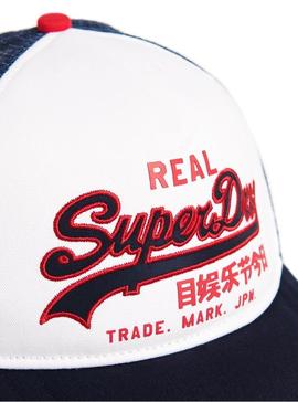 Cap Superdry Vintage Logo Branco Homem