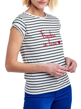 T-Shirt Naf Naf Frenchie pronto para mulheres