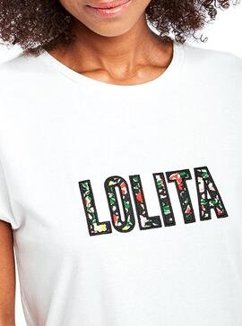 T-Shirt Naf Naf Lolita Bege Para Mulher