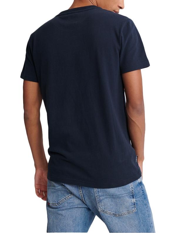 T-Shirt Superdry Core Logo Azul Homem