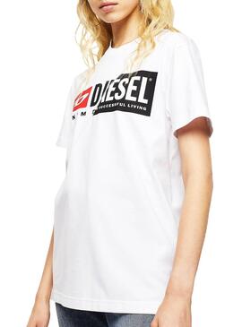 T-Shirt Diesel Diego Branca para mulher e homem