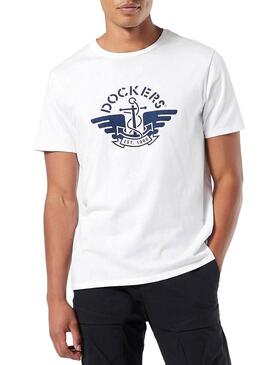 T-Shirt Dockers 1986 branca para Homens