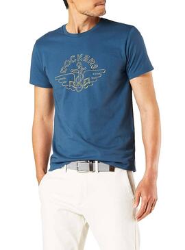 T-Shirt Dockers Graphic Blue para homem
