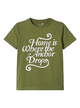 T-Shirt Name It Vux Verde para Menino