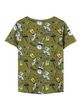 T-Shirt Name It Darock Verde para Menino