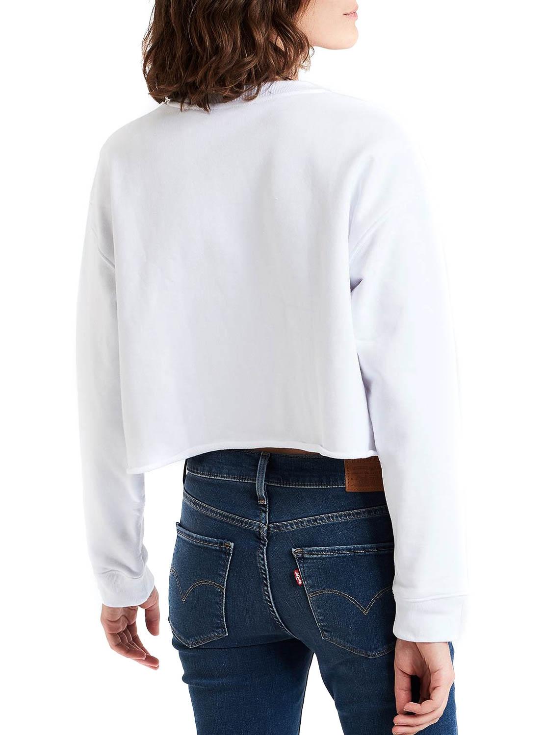 Sweat Levis Graphic Raw Branco