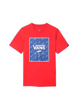 T-Shirt Vans Racing Vermelho para Menino
