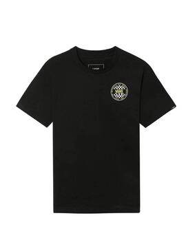 T-Shirt Vans Check Negro para Menino