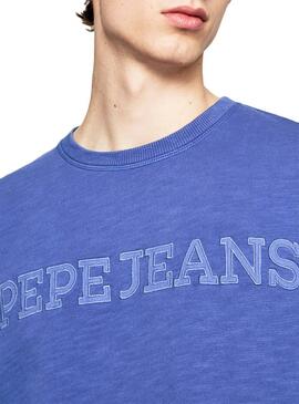 Sweat Pepe Jeans Gavin Azul para Homem