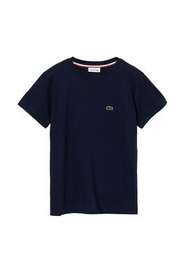 T-Shirt Lacoste Basic Azul Azul marinho para Menino
